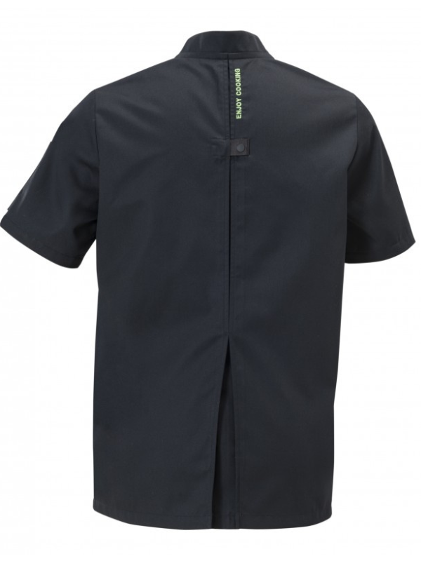 Veste cuisine manche courte Molinel Enjoy - Noir/Vert