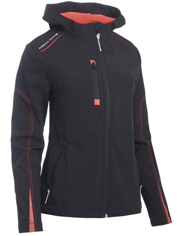 Veste Softshell France Textile JUSTINE - Noir