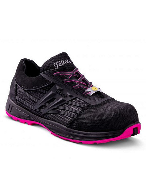 Chaussure de sécurité Gaston Mille Eris - Noir/Rose - S3