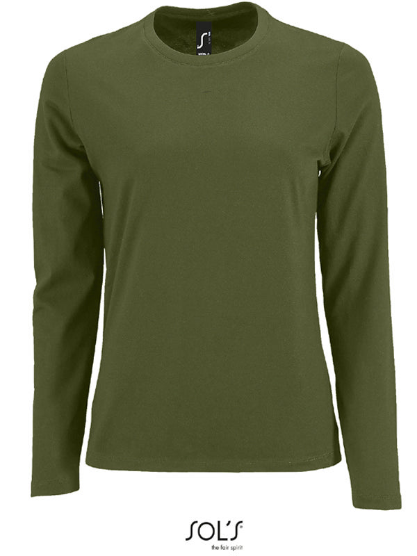 Tee shirt manche Longue Femme SOLS Imperial - 9 coloris