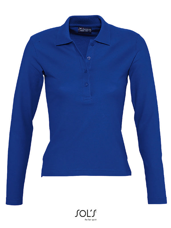 Polo manche longue Femme SOLS Podium - 12 coloris