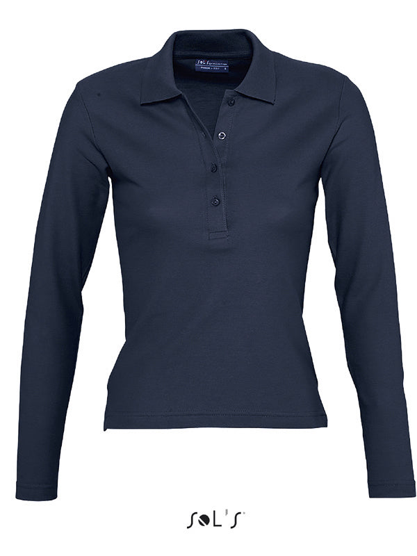 Polo manche longue Femme SOLS Podium - 12 coloris