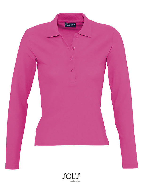 Polo manche longue Femme SOLS Podium - 12 coloris