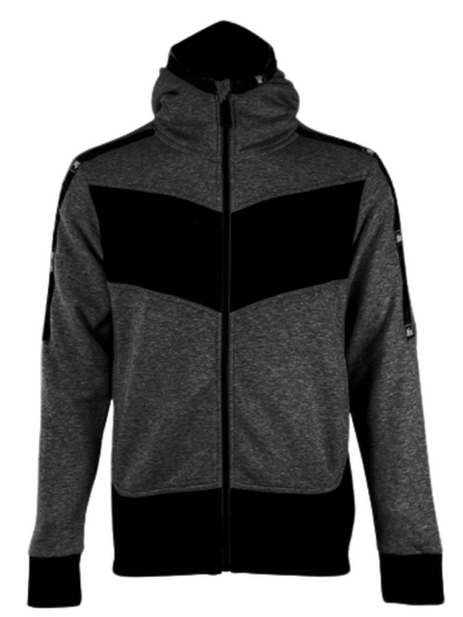 Veste sweat France Textile RINER - Noir chiné